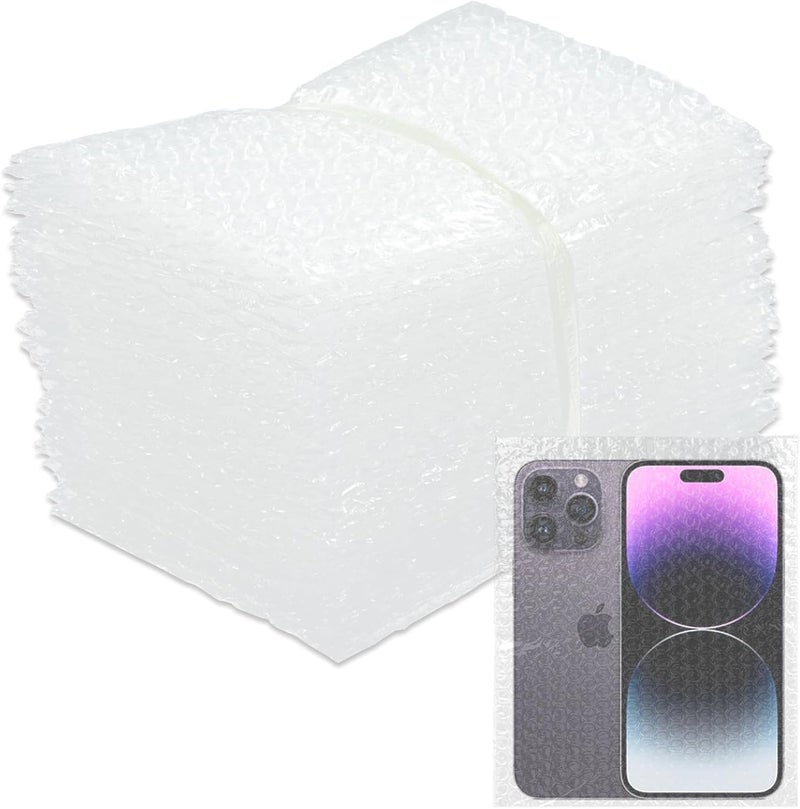 SEUNGCH 50-Pack 6"x8"Clear Bubble Out Bags for Packing & Shipping – Double-Wall Bubble Cushioning Pouch for Moving & Fragile small Items Storage - Image 1